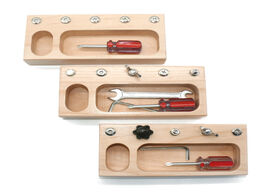 Foto van Speelgoed montessori material sensory toys screw bolts sets educational wooden for children juguetes