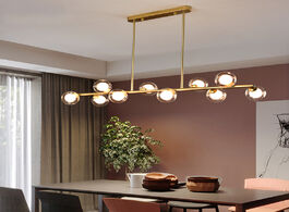 Foto van Lampen verlichting nordic modern simple bubble ball long strip chandeliers minimalist creative hangi