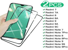 Foto van Telefoon accessoires 2pcs full screen protective glass on the redmi 8 8a 7 7a 9 9a 9c for xiaomi not