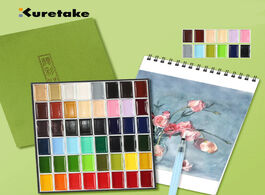 Foto van Huis inrichting 12 18 24 36 colors kuretake solid watercolor paint pigment drawing art supplies free