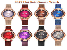 Foto van Horloge newhot sale classic women watch fashion wild milan magnet buckle luxury simple gradient quar