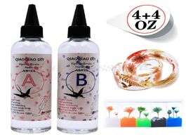Foto van Bevestigingsmaterialen 8 ounce quick curing ab resin 1:1 kit clear hard epoxy jewelry making tool dr