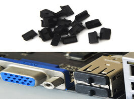 Foto van Telefoon accessoires 20pcs usb port covers dust plug charging protector durable black for pc laptop 