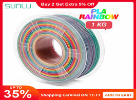 Foto van Computer sunlu rainbow silk pla filament 1.75mm plastic 3d printing materials for printer new arriva