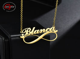Foto van Sieraden goxijite infinite name necklace for women stainless steel personalized gold choker pendant