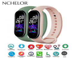 Foto van Horloge m5 smart watch bracelet heart rate monitor watches fitness tracker sleep monitoring wristban