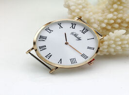 Foto van Horloge shsby diy personality watch header new style thin large head with cloth strap accessories