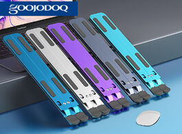 Foto van Computer laptop stand goojodoq adjustable aluminum soporte notebook para foldable portatil for macbo