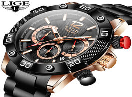 Foto van Horloge relogio masculino lige new sport watches mens top brand calendar male military watch full st