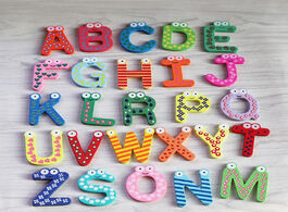 Foto van Speelgoed 26 letters kids wooden alphabet fridge magnet child educational toy