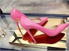 Foto van Schoenen shoes woman high heels pumps 11cm tacones pointed toe stilettos talon femme sexy ladies wed