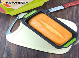 Foto van Huis inrichting rectangular toast mold silicone soft non stick bread pans high temperature resistanc
