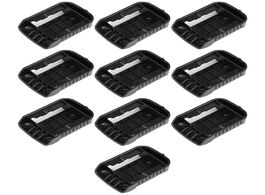 Foto van Elektronica 10 black battery holders for de walt xr 18v 60v storage rack bracket slot hanger shop sh