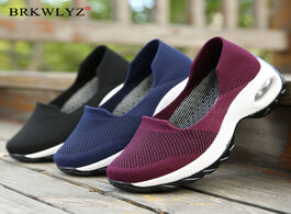 Foto van Schoenen new summer sneakers ladies lightweight breathable mesh casual flat shoes loafers moccasins