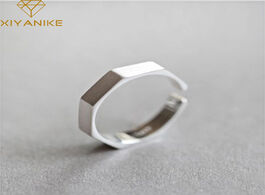Foto van Sieraden xiyanike 925 sterling silver handmade rings korean creative geometric jewelry for women wed