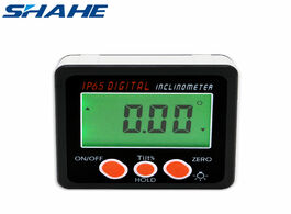 Foto van Gereedschap shahe digital level protractor inclinometer magnetic angle meter finder box gauge