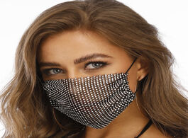 Foto van Sieraden fashion unisex elastic reusable washable masks sparkly rhinestone mask face bandana decor j