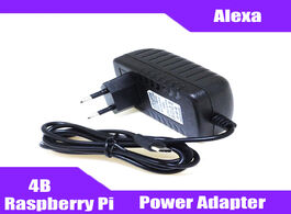 Foto van Computer raspberry pi 4 type c power supply 5v 3a eu us au uk charger for model b