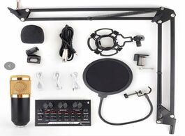 Foto van Sport en spel bm 800 karaoke condenser microphone professional cardioid studio microfone sound recor