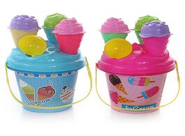 Foto van Speelgoed 8pcs children outdoor beach ice cream bucket ladle model play sand sandpit toy for kids su