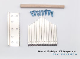 Foto van Sport en spel dexinor hobby tines upgrade metal bridge 17 key set diy kalimba piano mbira finger pia