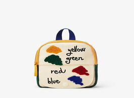 Foto van Tassen stitching flip school bag for boys and girls fun small color backpack shoulder children mini