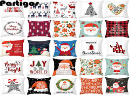 Foto van Huis inrichting christmas gift cushion covers cute cartoon santa claus pillow cover for sofa home xm