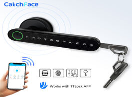 Foto van Beveiliging en bescherming bluetooth biometric fingerprint lock with keys ttlock app digital smart d
