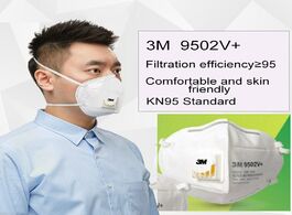 Foto van Beveiliging en bescherming 3m 9502v masks 25pcs bag pm2.5 kn95 headband particulate respirator dust 
