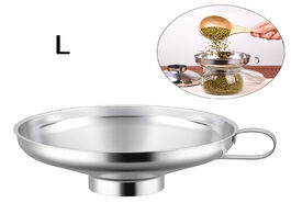 Foto van Huis inrichting canned food funnel stainless steel small diameter wide mouth large sauce kitchen too