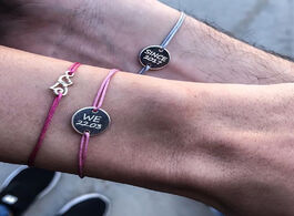 Foto van Sieraden couples bracelet custom women personalized engraving name letter stainless steel red black 