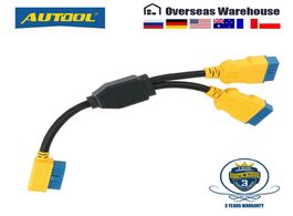 Foto van Auto motor accessoires autool 35cm car obd2 cable connector adapter 1 to 2 splitter wire 16pin obdii