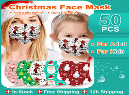 Foto van Schoonheid gezondheid kids christmas medical face mask mascarilla children adult disposable surgical