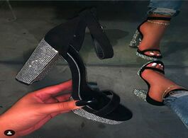 Foto van Schoenen yrrfuot women block heel sandals pumps patent leather dress shoes 2020 high heels boat rhin