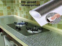 Foto van Huis inrichting 40x100cm kitchen oil proof waterproof stickers aluminum foil stove cabinet self adhe