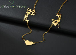 Foto van Sieraden nextvance stainless steel custom name necklace heart personalized pendant lover women frien