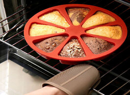 Foto van Huis inrichting 8 hole baking tray mold cake pan non stick silicone pudding triangle muffin tool fud