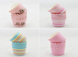 Foto van Huis inrichting 50pcs colorful paper cake cup oven baking tools tray liners muffin kitchen cupcake c