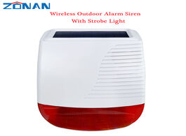 Foto van Beveiliging en bescherming 433mhz outdoor solar waterproof siren wireless light flash strobe loudspe