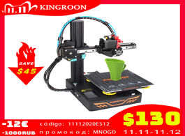 Foto van Computer kingroon diy 3d printer kp3s upgraded high precision 180 180mm rigid metal frame drukarka t