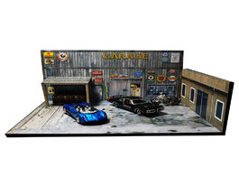 Foto van Speelgoed 1 64 garage factory warehouse repair house building model car vehicle toy collection parki
