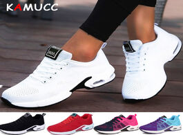 Foto van Schoenen kamucc new platform ladies sneakers breathable women casual shoes woman fashion height incr