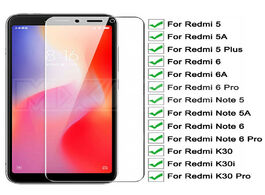 Foto van Telefoon accessoires tempered glass for xiaomi redmi 6 6a k30 pro screen protector 5 plus 5a k30i no