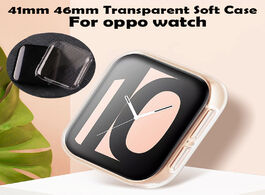 Foto van Horloge tpu screen case for oppo watch 41mm 46mm soft protector clear cover full coverage protection