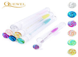 Foto van Schoonheid gezondheid quewel 1 pc tube crystal eyelash brush reusable eyebrow brushes sparkling diam