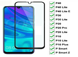 Foto van Telefoon accessoires 9d tempered glass for huawei p40 p30 lite e p smart z 2019 screen protector pro