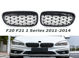 Foto van Auto motor accessoires gloss black diamond meteor front kidney grill grille for bmw f20 f21 1 series
