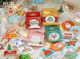 Foto van Kantoor school benodigdheden 45 pcs box christmas santa claus decorative stickers craft notebook com