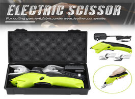 Foto van Gereedschap dc4v 20w electric scissors cordless shears w 2 blades box handheld sewing fabric cutter 