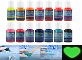 Foto van Sieraden 10ml uv resin fluorescence pigment glow in dark diy coloring dye colorant epoxy craft for j